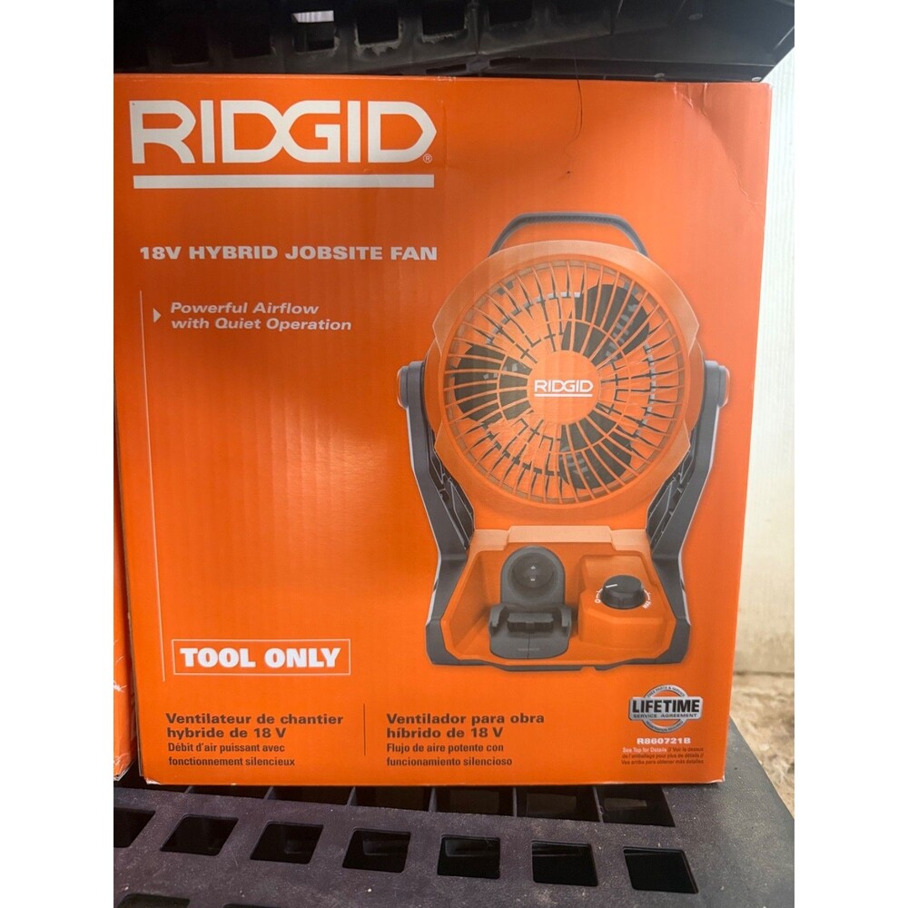 Rigid 18V Cordless Hybrid Jobsite Fan (Tool Only) New in box